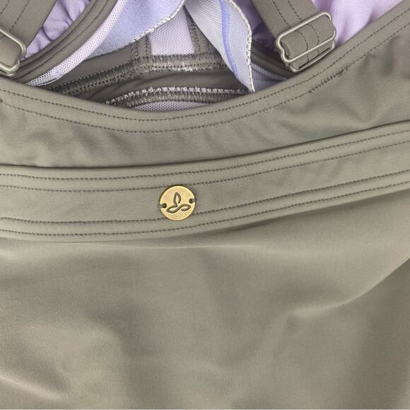 Prana women's small 34D gray new Aelyn One-Piece Swimsuit underwire athletic - Picture 8 of 13